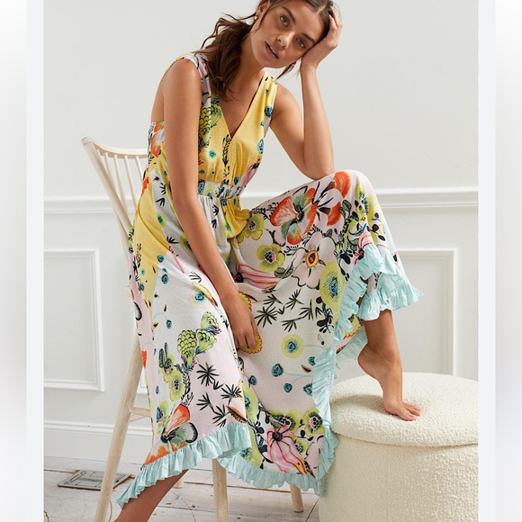 Anthropologie Dresses & Skirts - Anthropologie NWT Printed Ruffle Dress